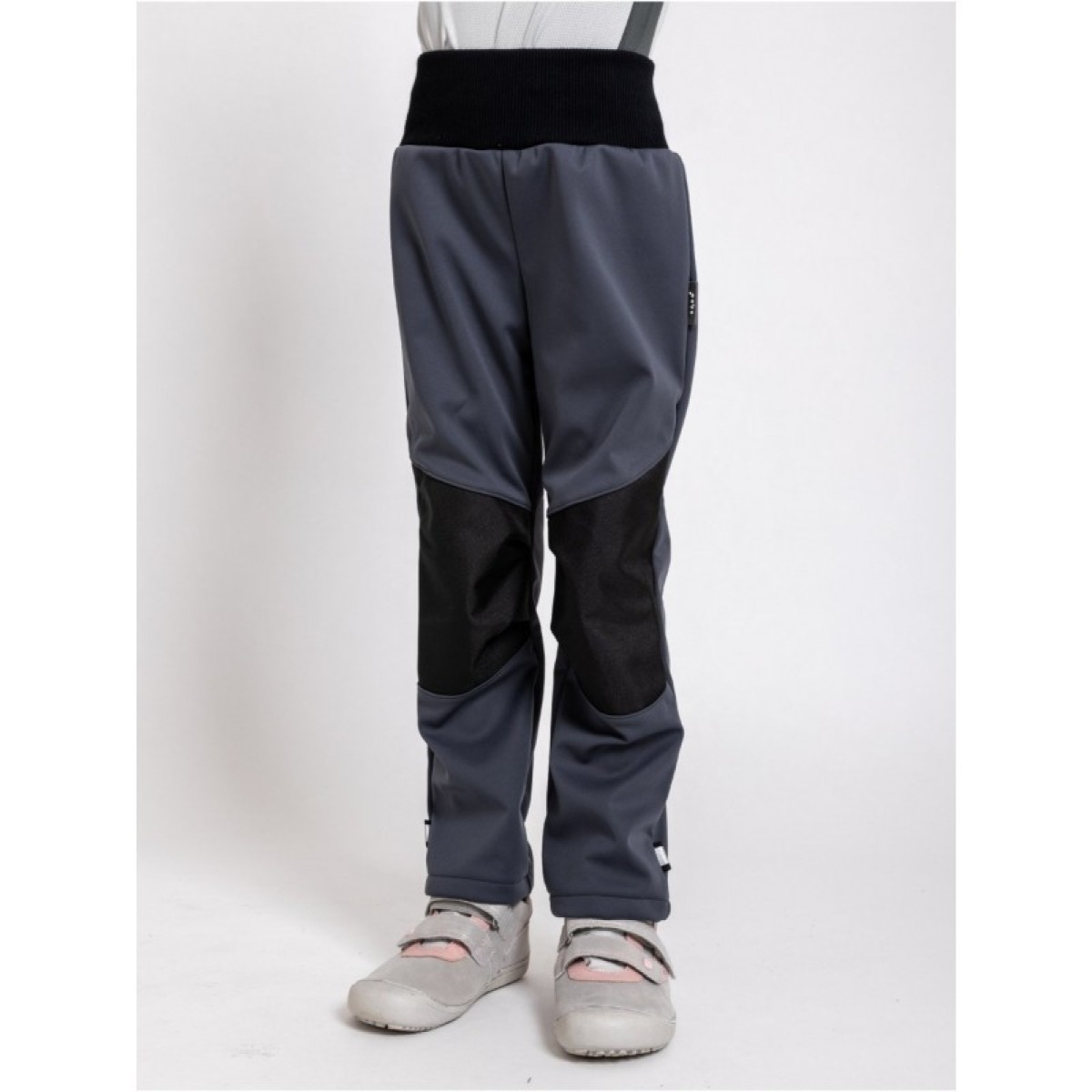 Softshell püksid fliisvoodriga Flexi bērniem, hall