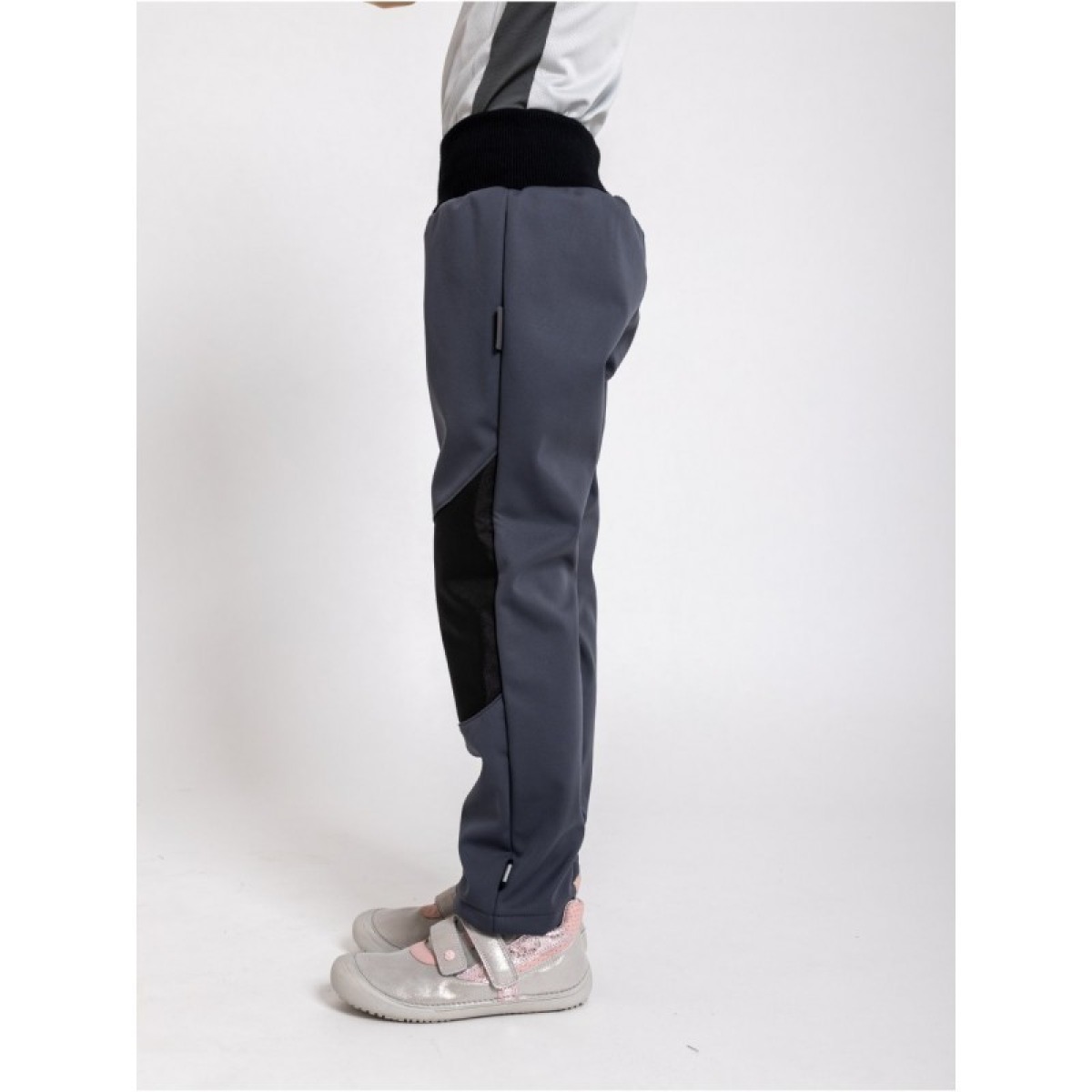 Softshell püksid fliisvoodriga Flexi bērniem, hall