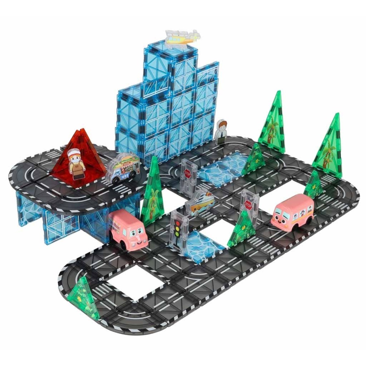 Magnetilised ehitusklotsid 3D linnaautod 91 osa