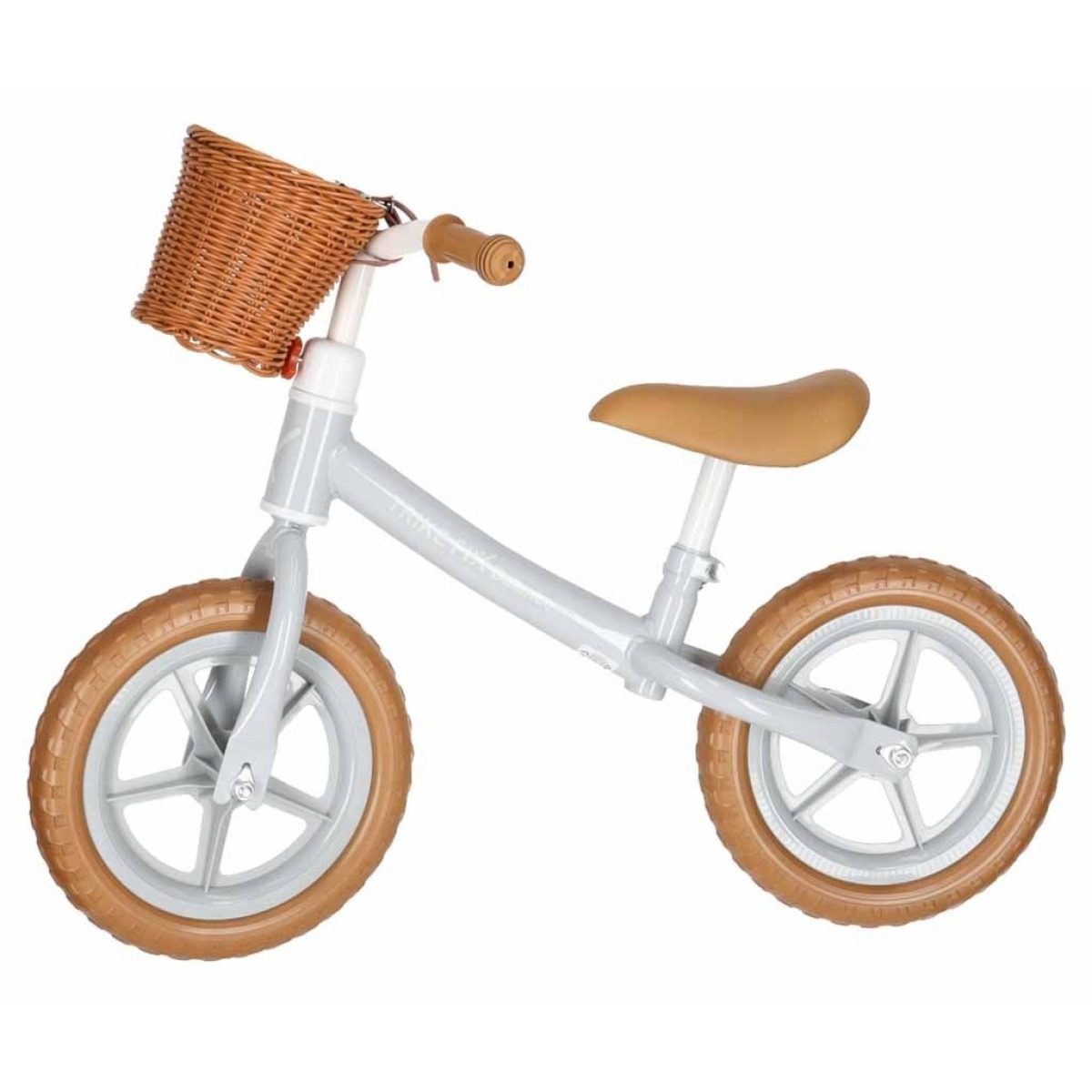 Trike Fix līdzsvara velosipēds ar grozu, brūns – 2–4 gadi