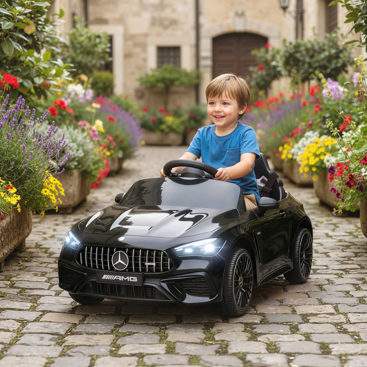 Mercedes-Benz disainiga laste elektriauto, 12 V, puldiga, mu