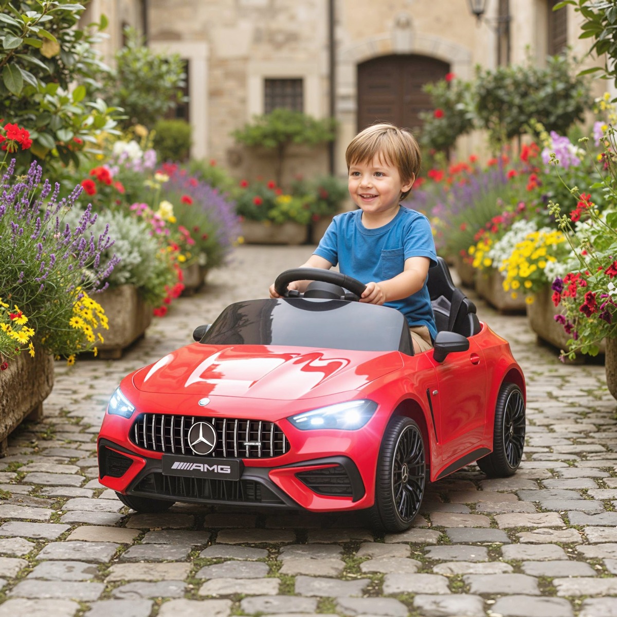 Mercedes-Benz disainiga laste elektriauto, 12 V, puldiga, pu