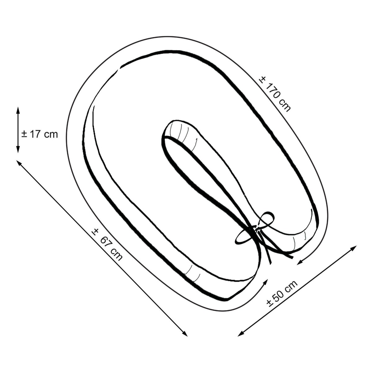 Raseduspadi-  eemaldatav padjapüür - Chevron sinine