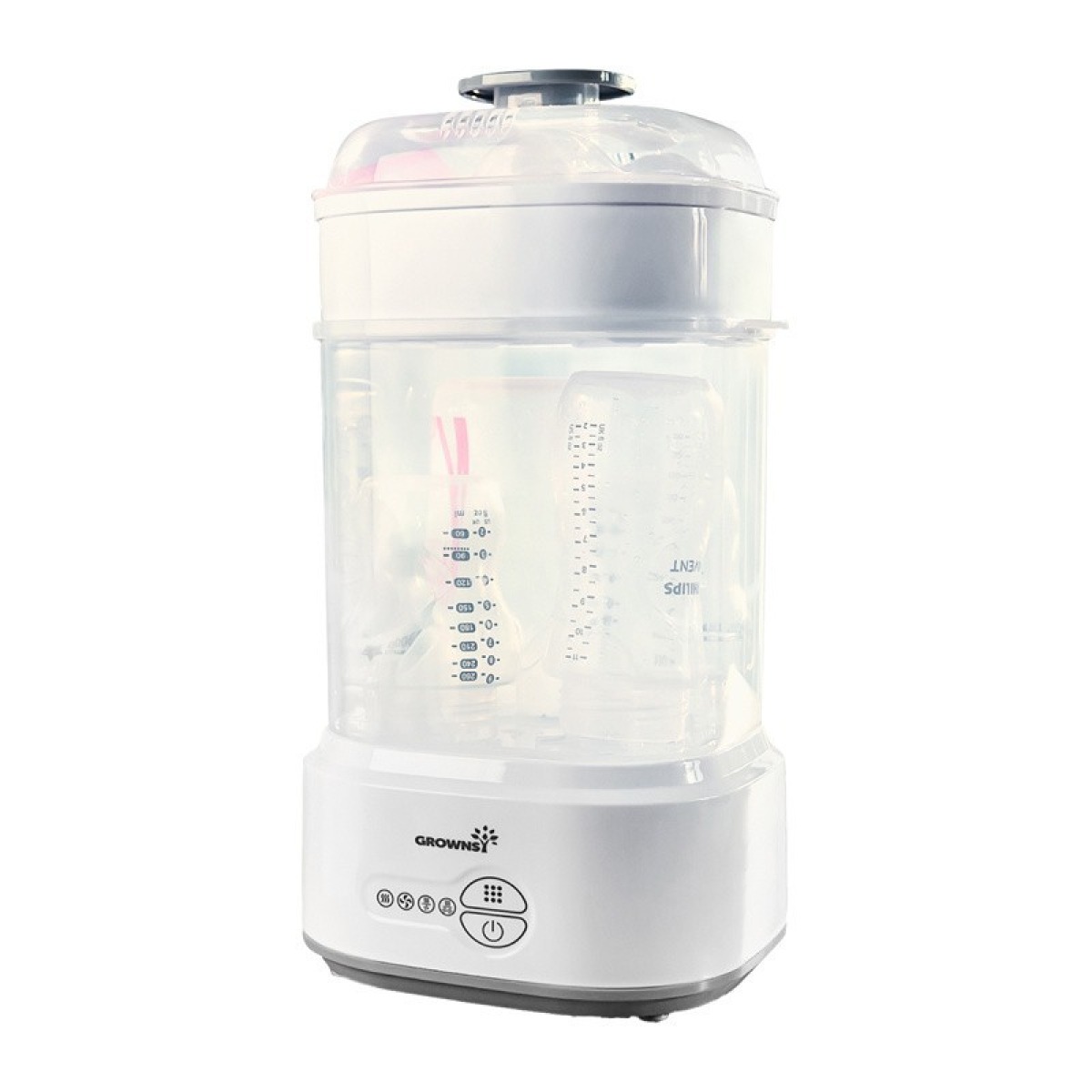 Growsy pudeļu sterilizators ar žāvētāju (pelēks)