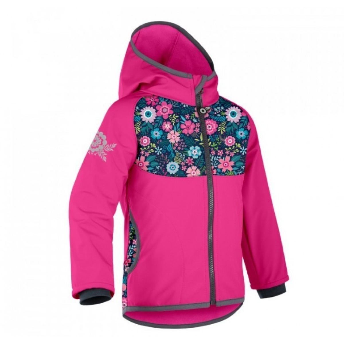 Bērnu softshell jope fliisvoodriga Basic, fuksia/lilled