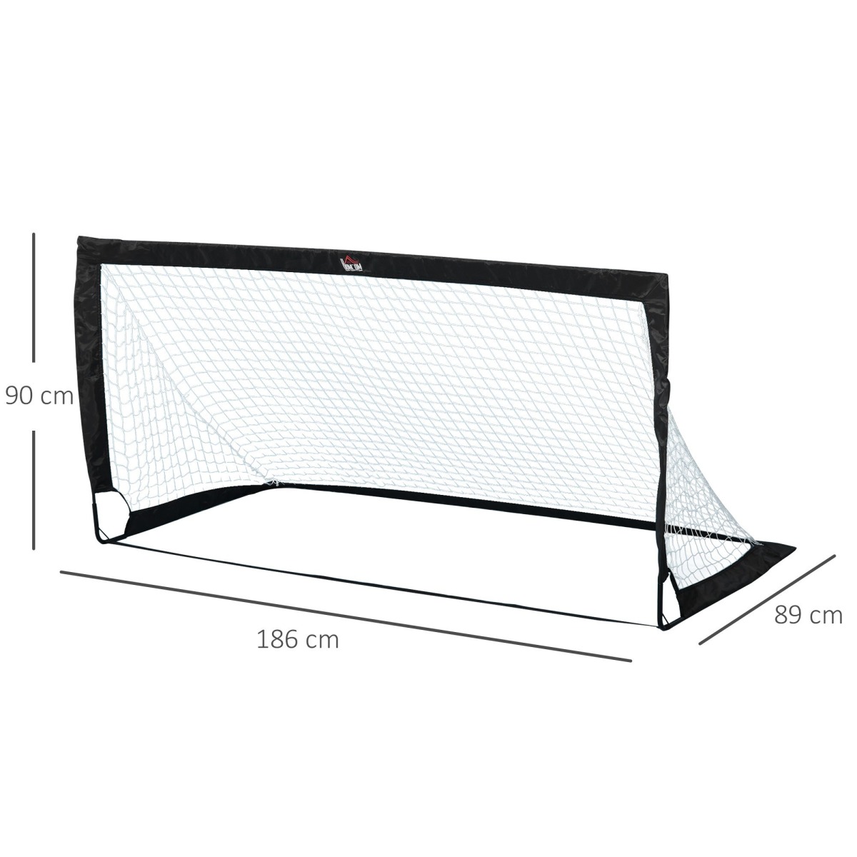 Kokkupandavate jalgpalliväravate komplekt, 2 tk, 183 × 90 × 