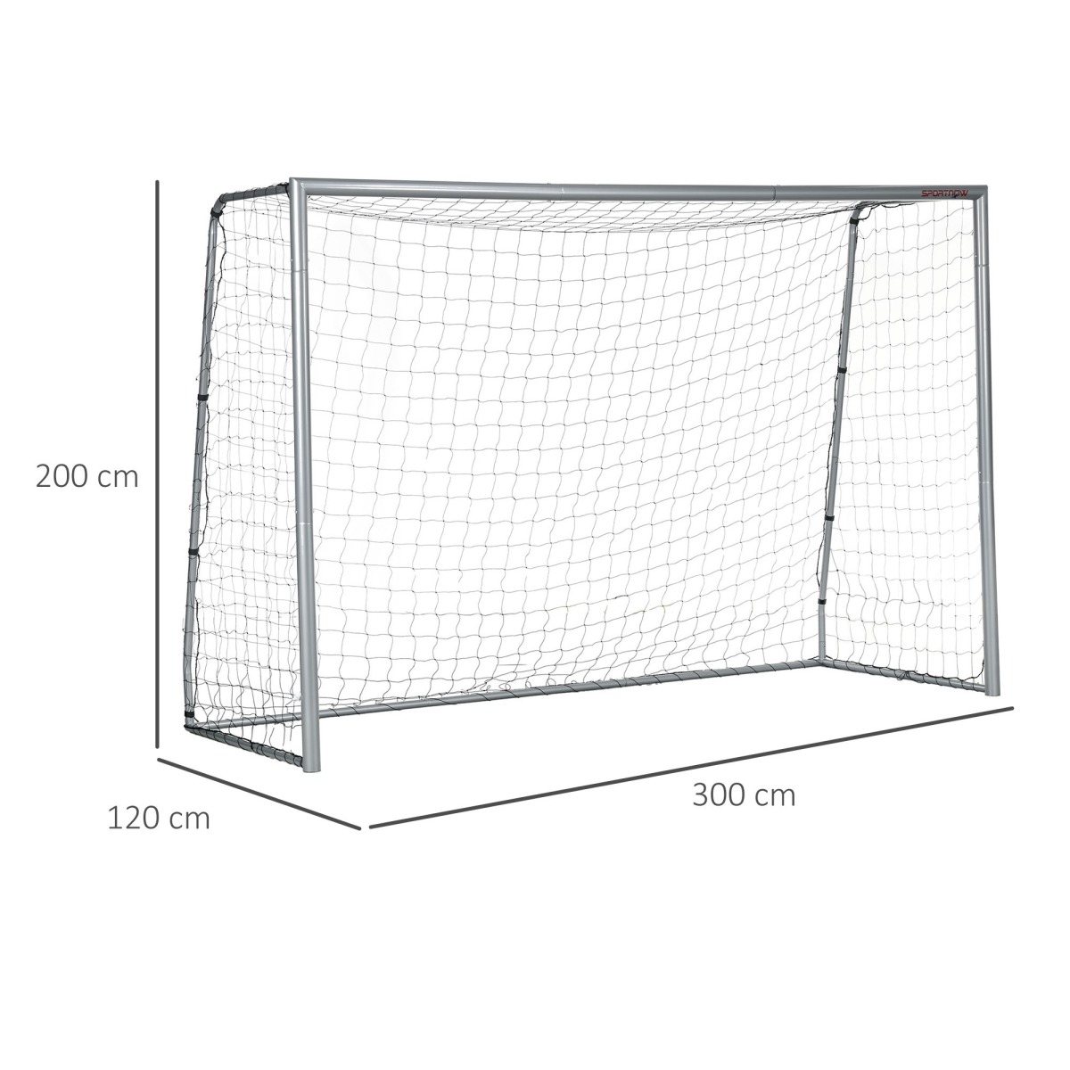 Laikapstākļu izturīgi futbola vārti 300 × 200 × 120 cm