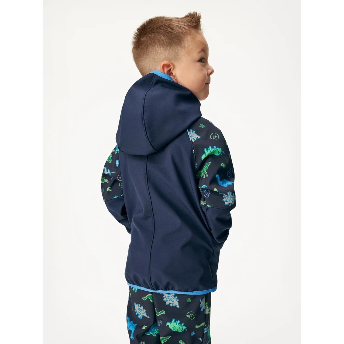 Bērnu softshell jaka ar flīsa oderi Slim, tumši zila–din