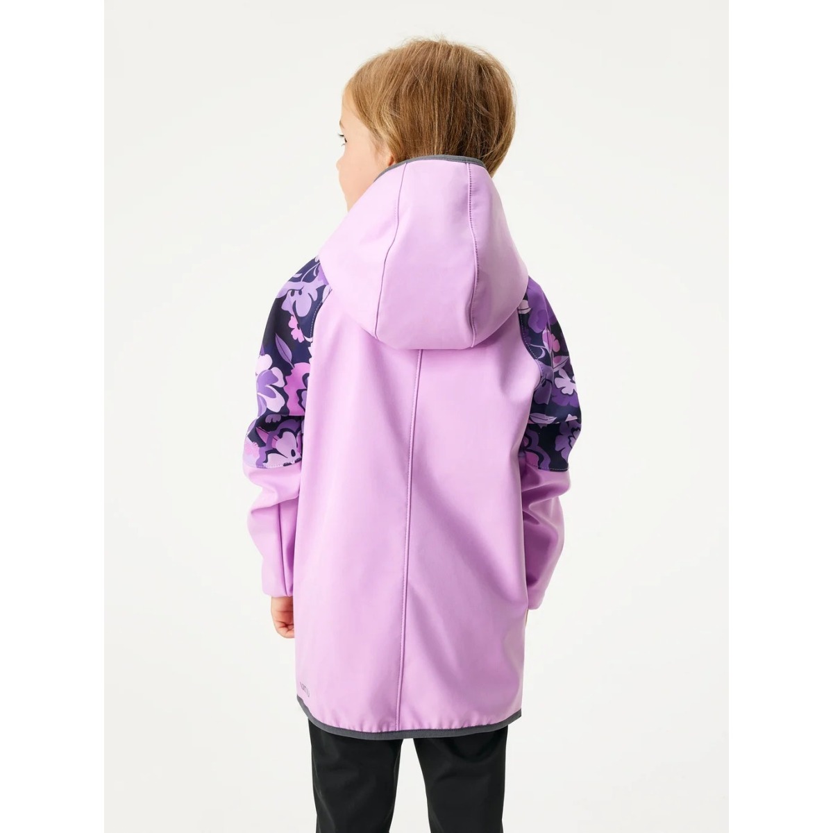 Bērnu softshell jaka ar flīsa oderi Slim, gaiši violeta–ceriņkrāsa