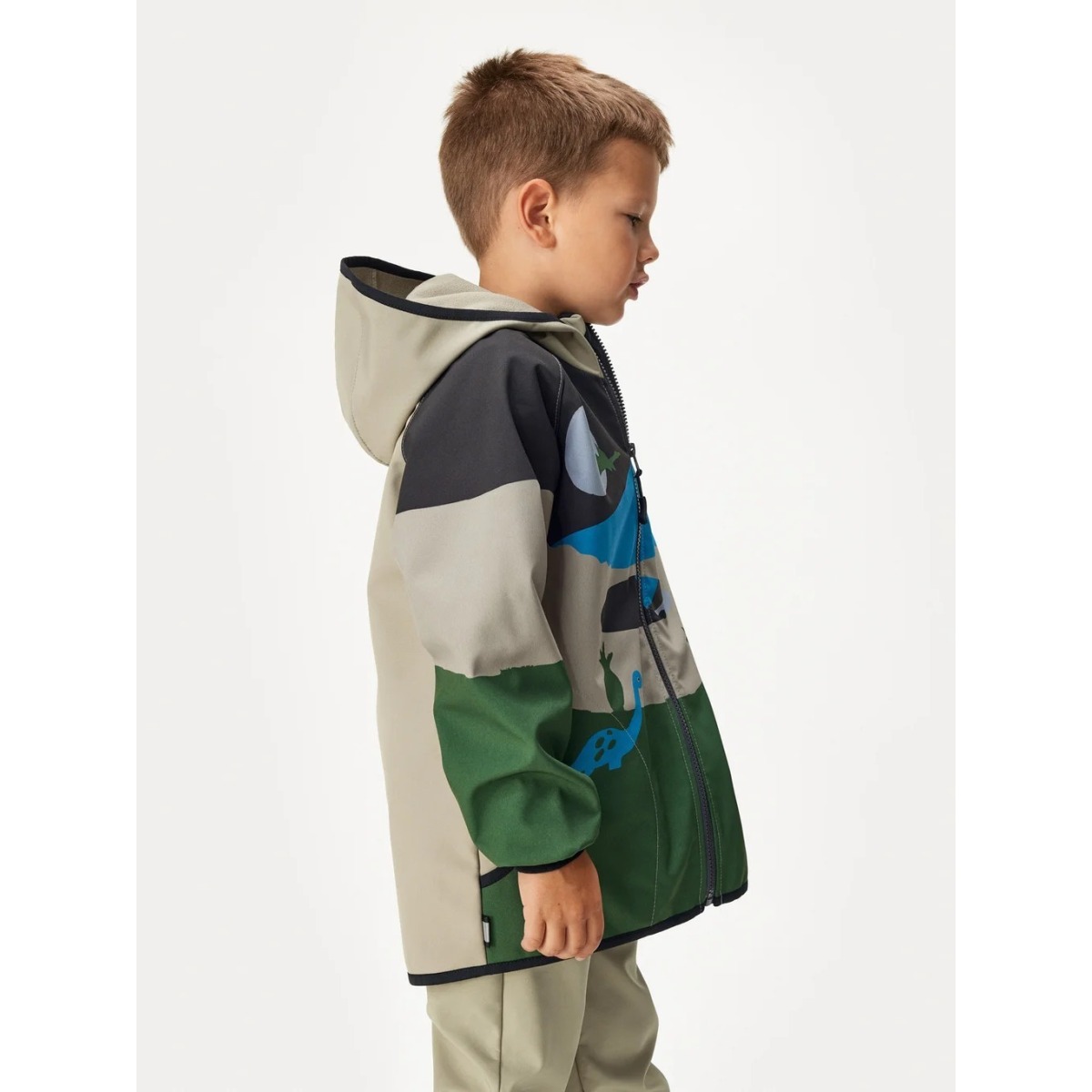 Bērnu softshell jope fliisvoodriga Basic, vulkaan