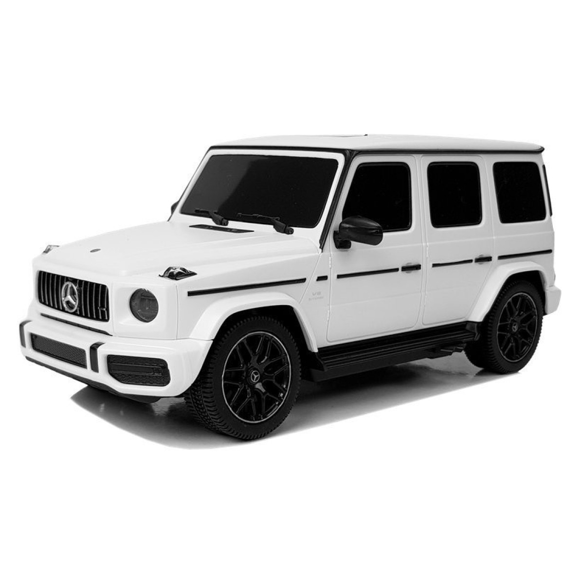 Valge Mercedes-AMG G63 kaugjuhtimisega auto, 1:24