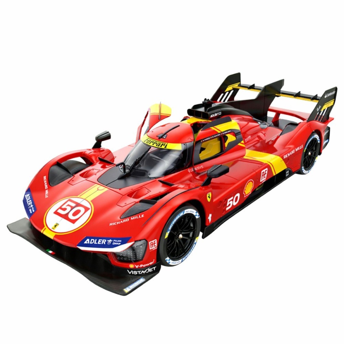 Ferrari 499P tālvadības automašīna Rastar, sarkana, 1:24