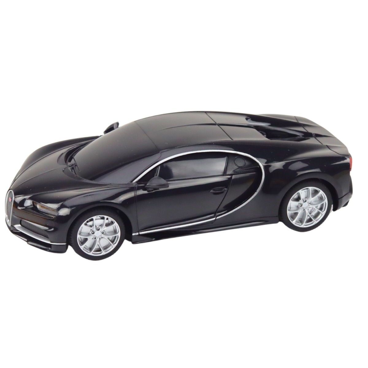 Bugatti Veyron Chiron melna RC automašīna 1:24