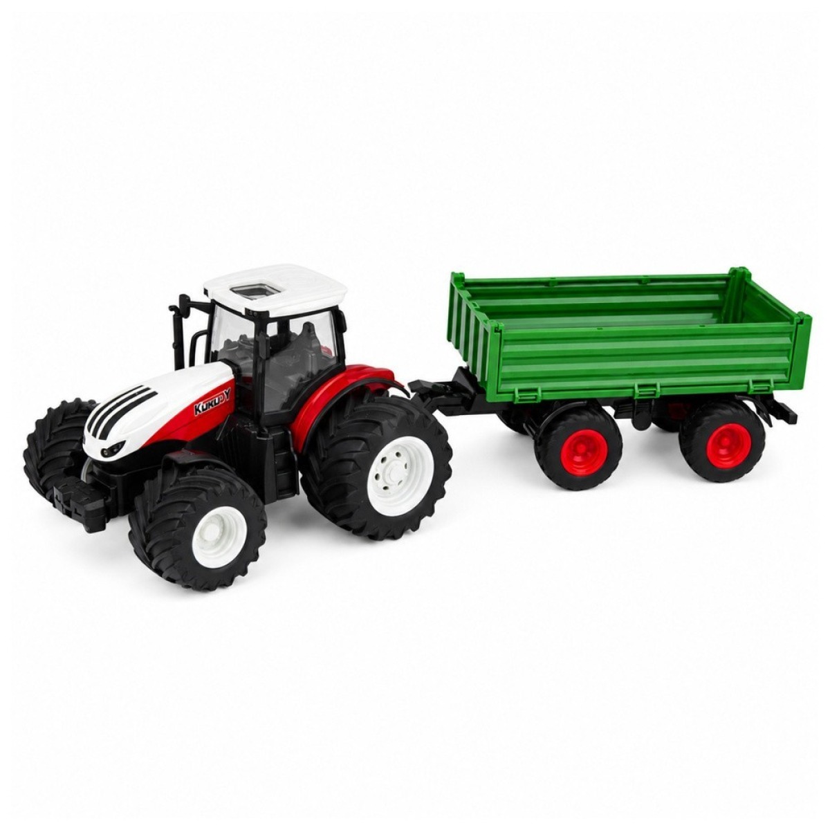 RC lauksaimniecības traktors ar pašizgāzēju, gaismām un skaņām, 1:24
