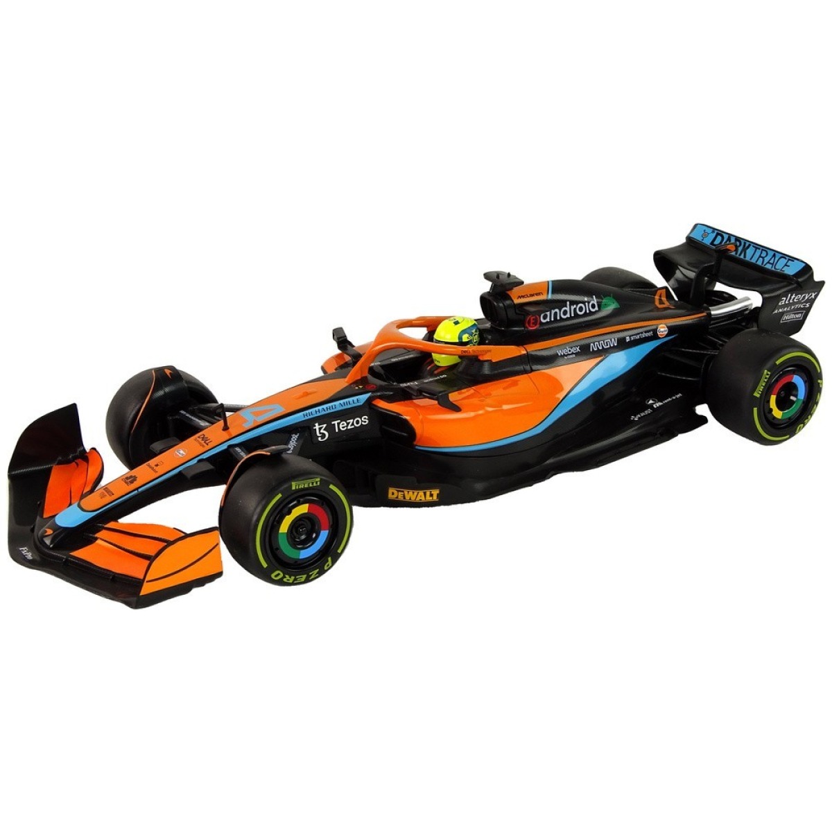 Rastar McLaren F1 kaugjuhitav võidusõiduauto, oranž, 1:12