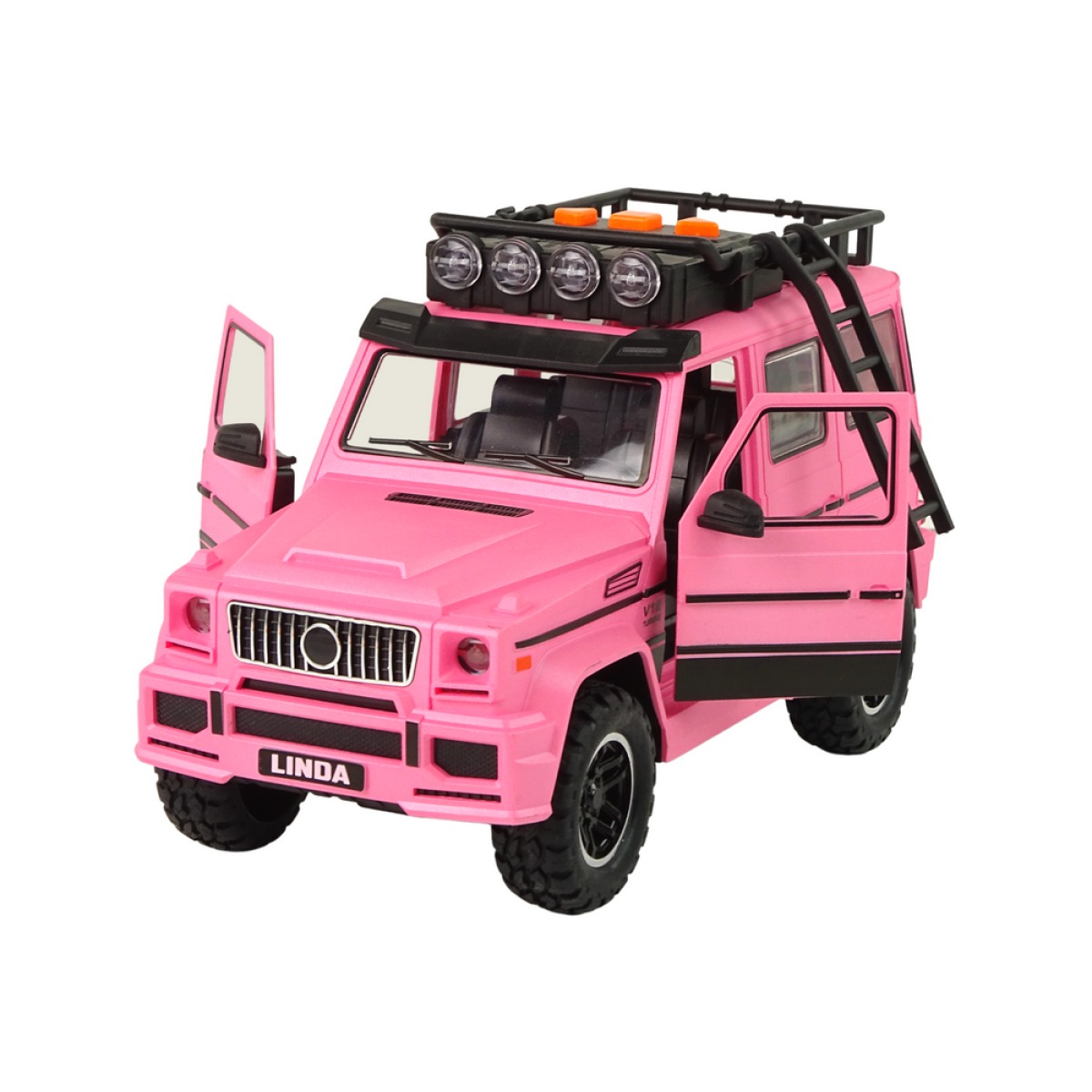 Roosa maastikuauto V12 Turbiin