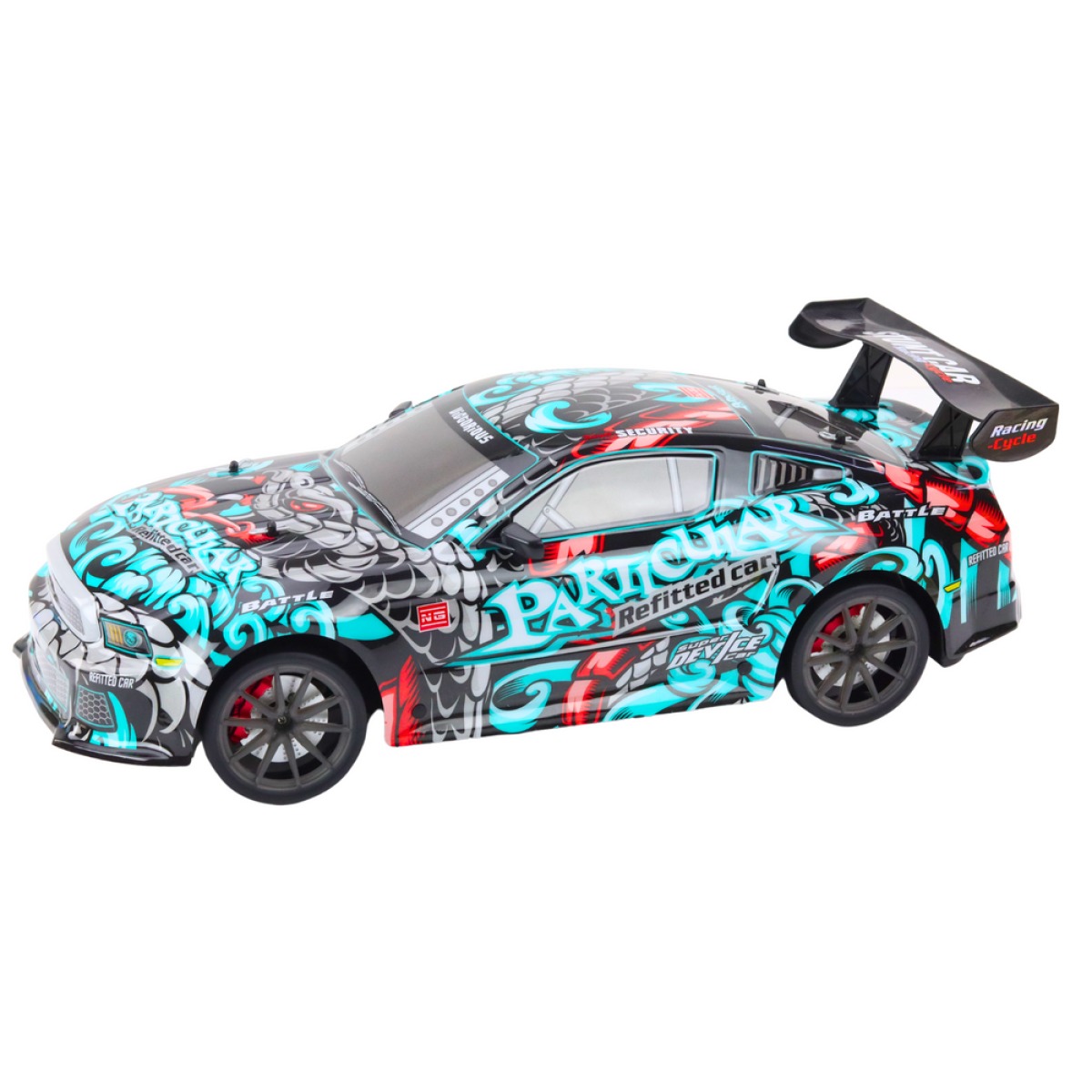 Suur kaugjuhitav RC-sportauto 1:8, tulede ja helidega, grafi