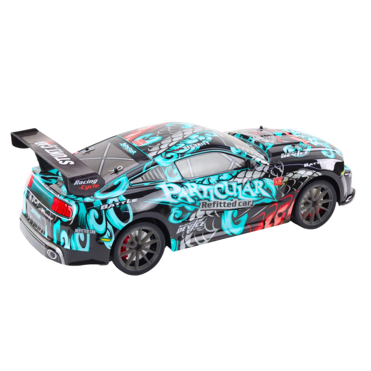Suur kaugjuhitav RC-sportauto 1:8, tulede ja helidega, grafi