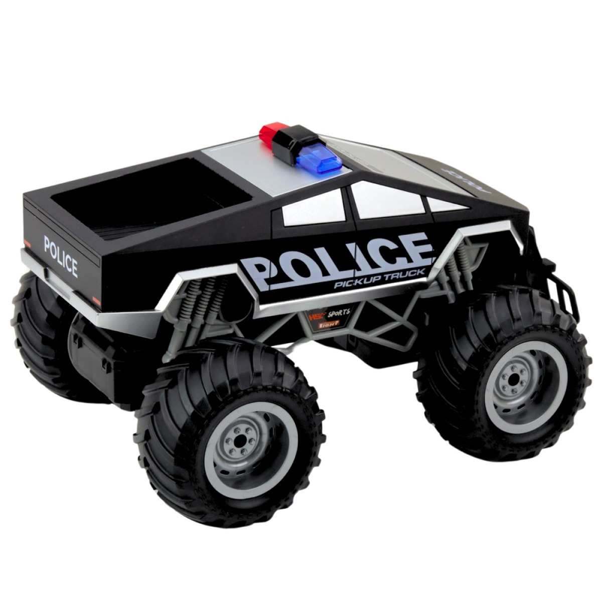 Melns RC policijas apvidus auto 1:16
