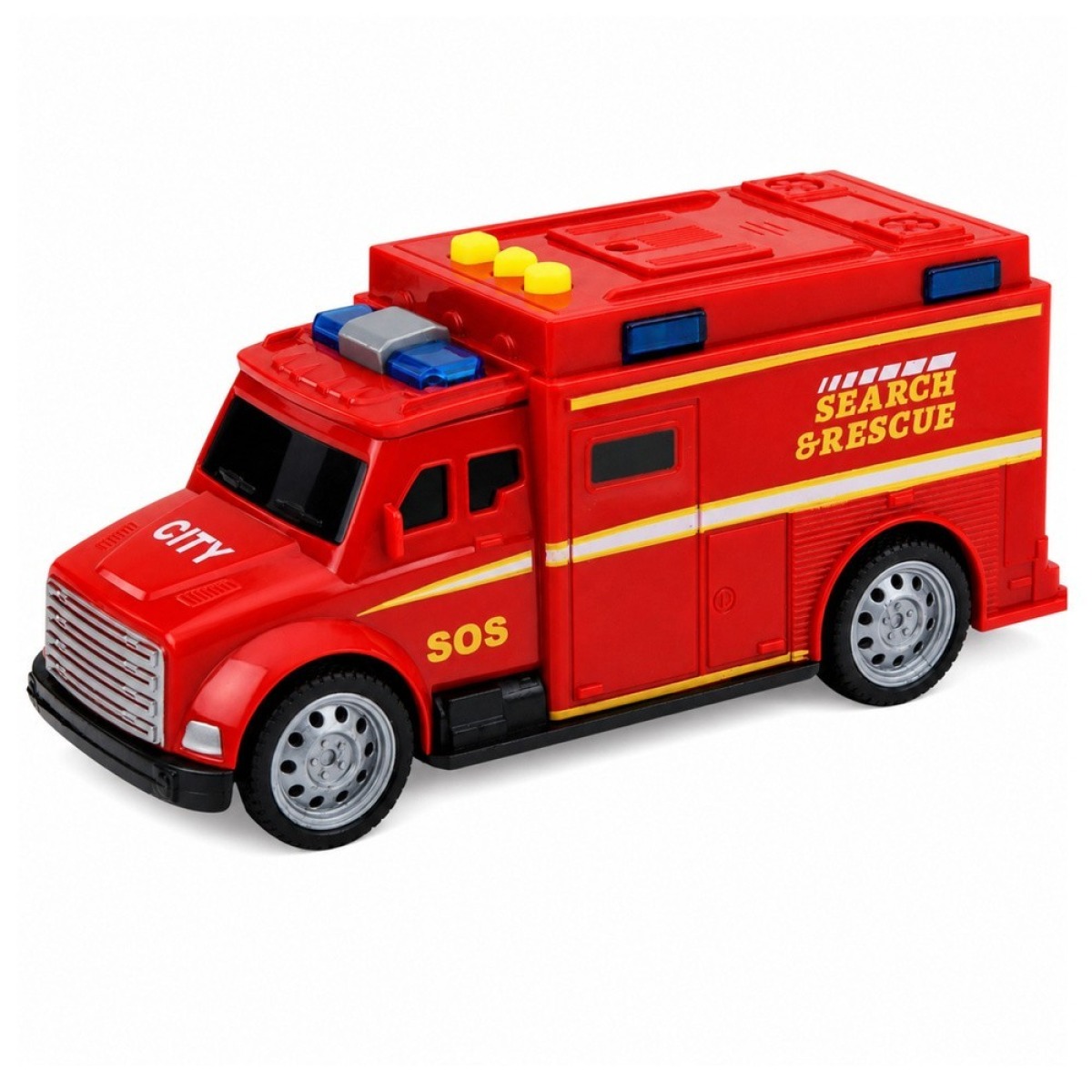 Punane SOS-päästeauto 1:32