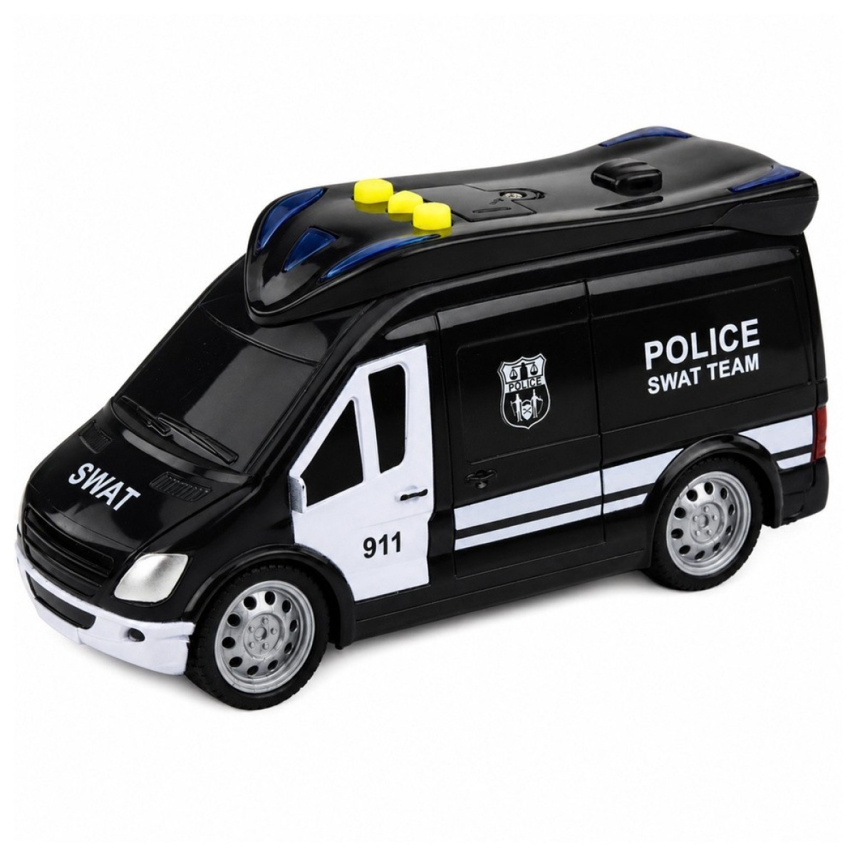 SWAT policijas furgons ar gaismas un skaņas efektiem, 1:32