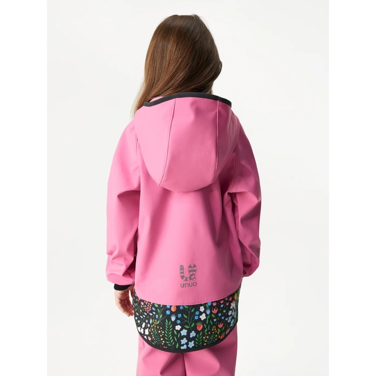 Bērnu softshell jope fliisvoodriga Basic, roosa-garden