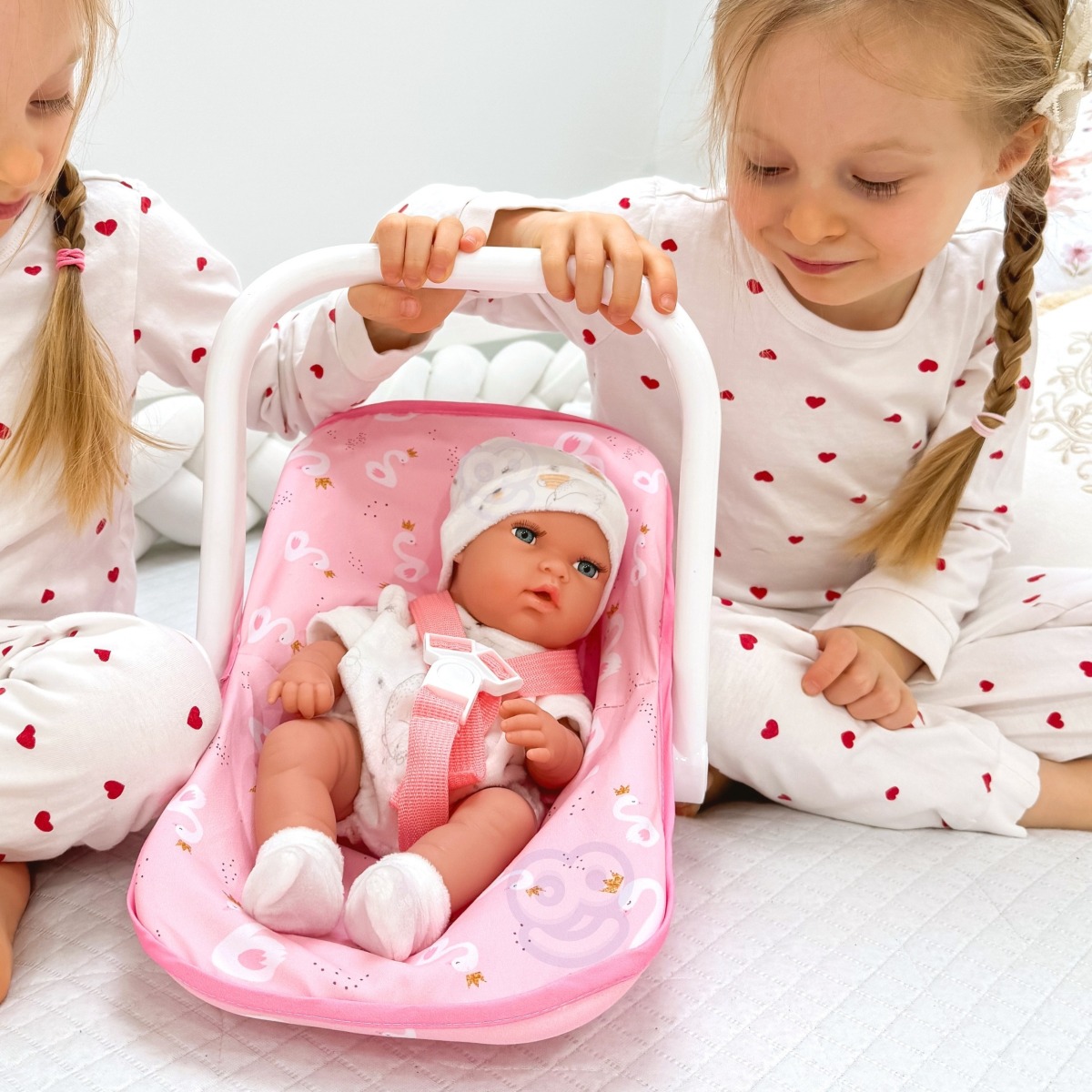 ROYAL mazuļu lelle 30.5cm ar rozā pārnēsājamo kulbiņu