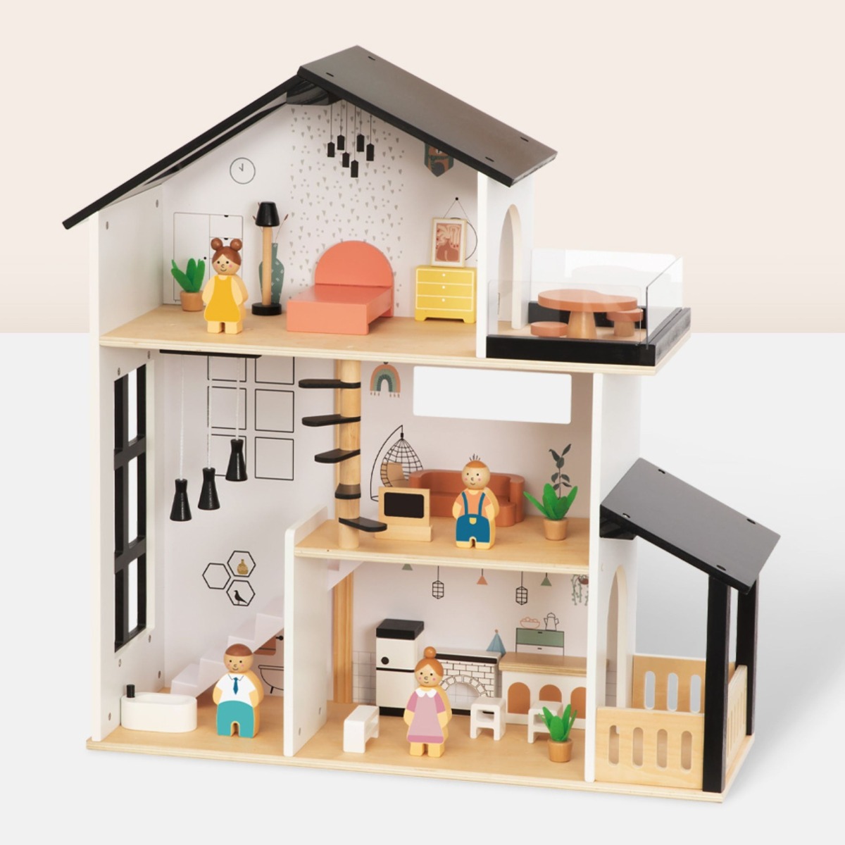 TOOKY TOY Koka nukumaja, 25 osa