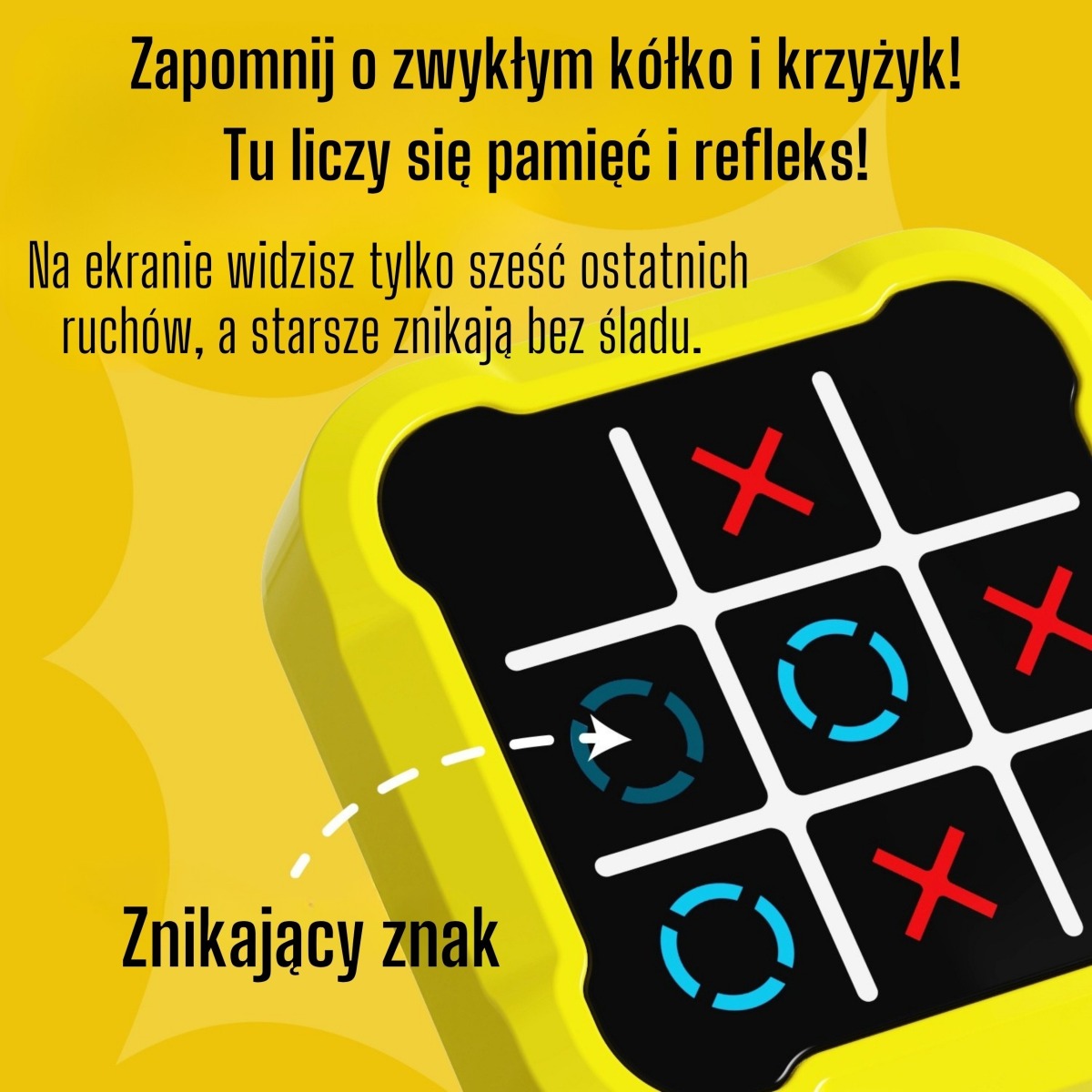 Woopie elektroniskā krustiņu un nullīšu spēle ar 4 spēles režīmiem