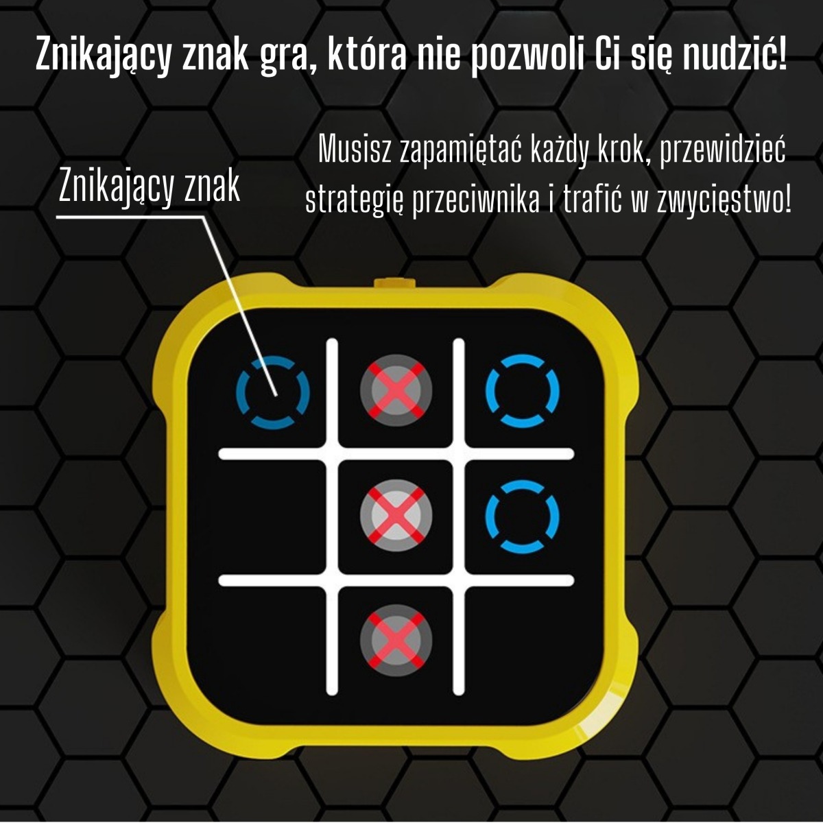 Woopie elektroniskā krustiņu un nullīšu spēle ar 4 spēles režīmiem