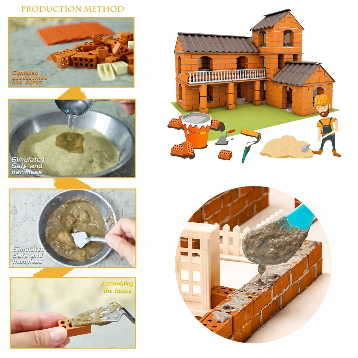 Brick Villa ehituskomplekt 461 tk bērniem