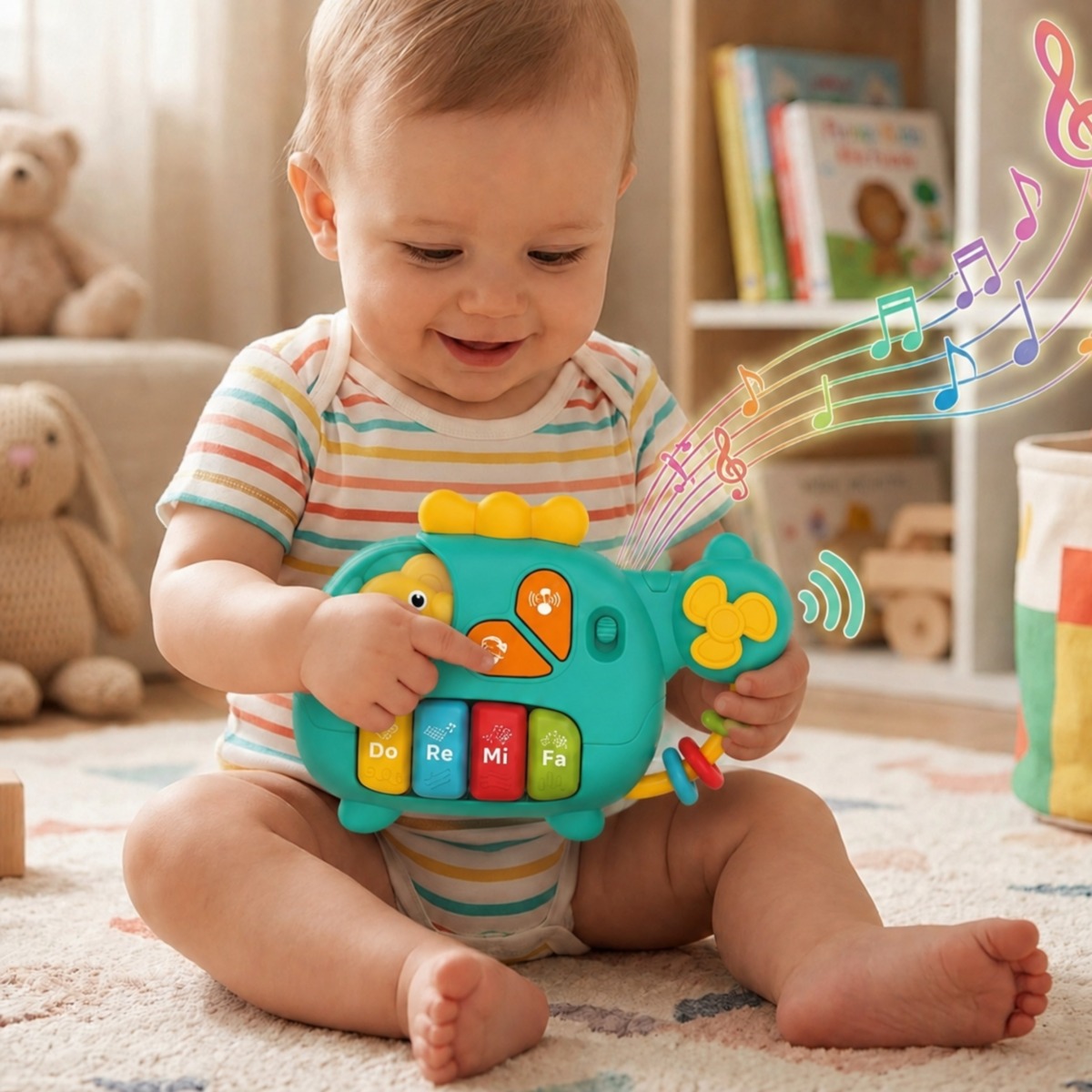 BABY interaktiivne klaver helikopter Elephant muusikalised h