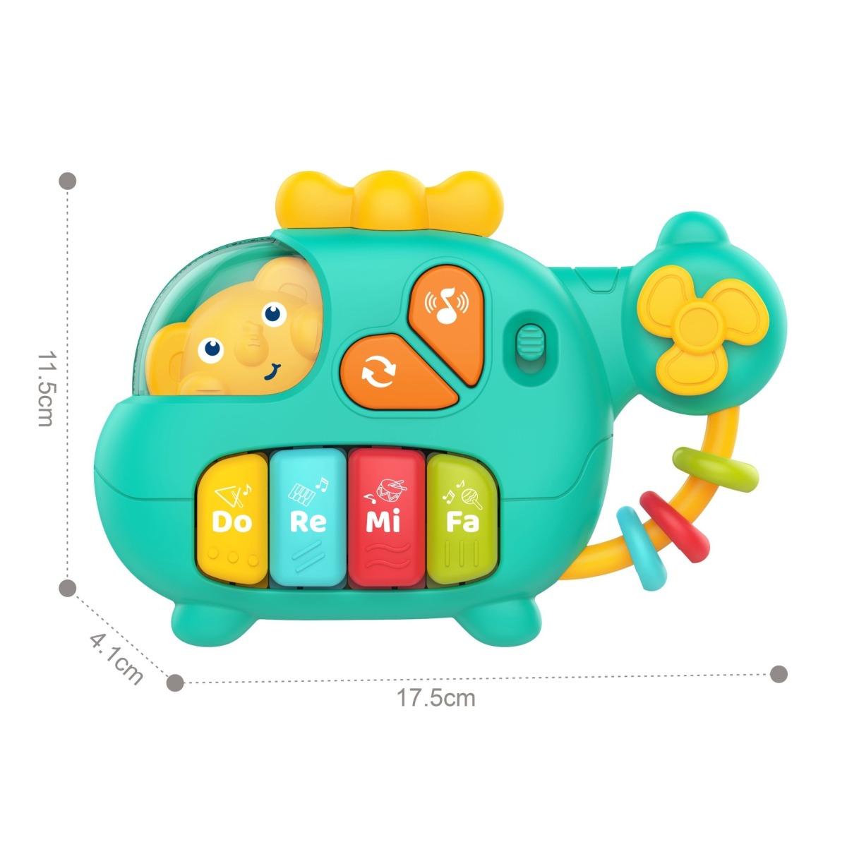 BABY interaktiivne klaver helikopter Elephant muusikalised h