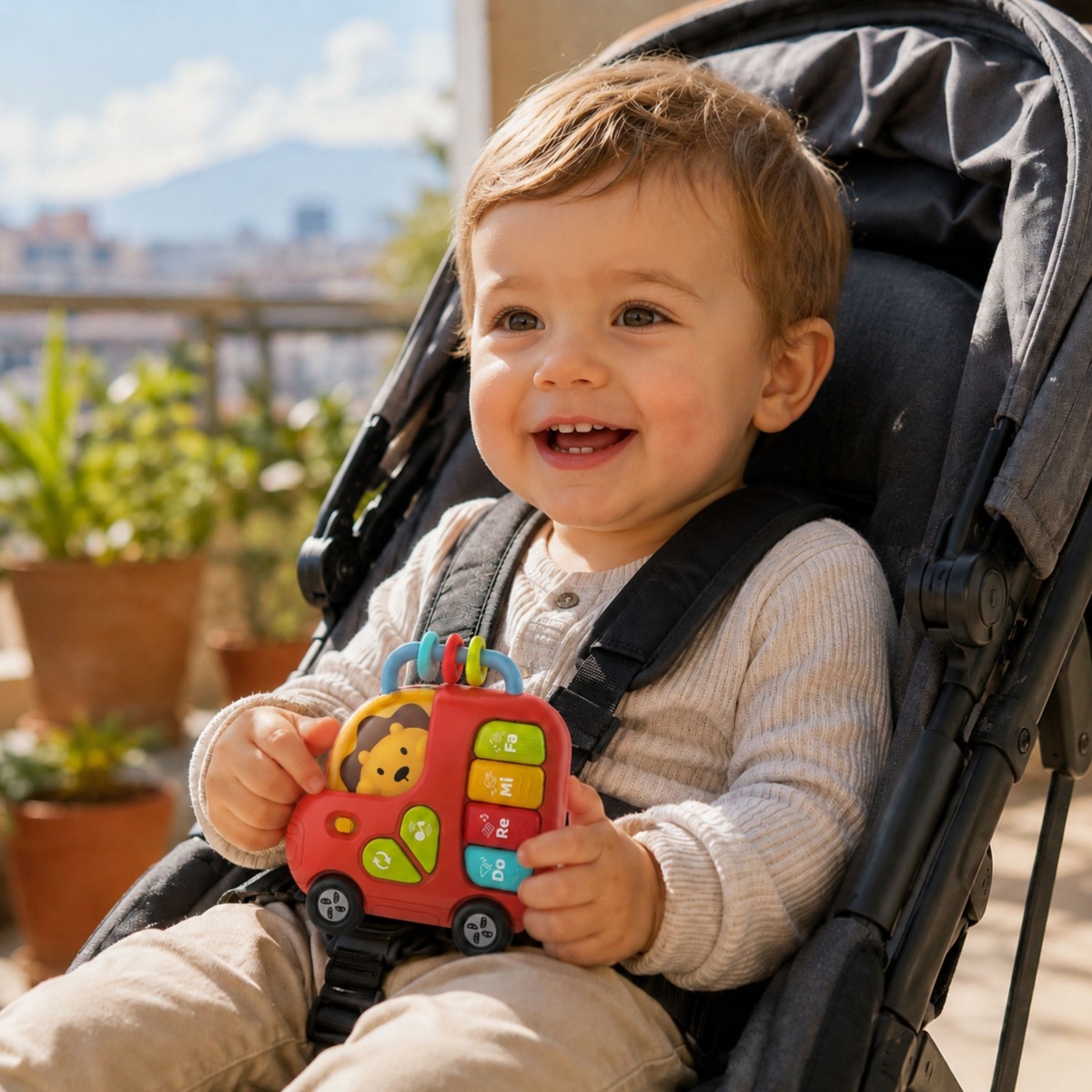 BABY Interaktiivne klaver buss Lion  18m
