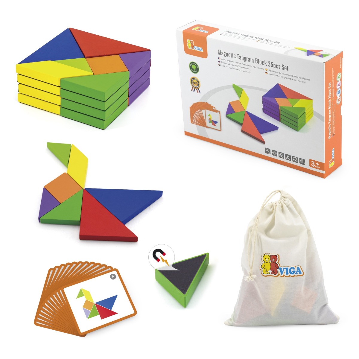Tangram Koka loogikamäng pusle