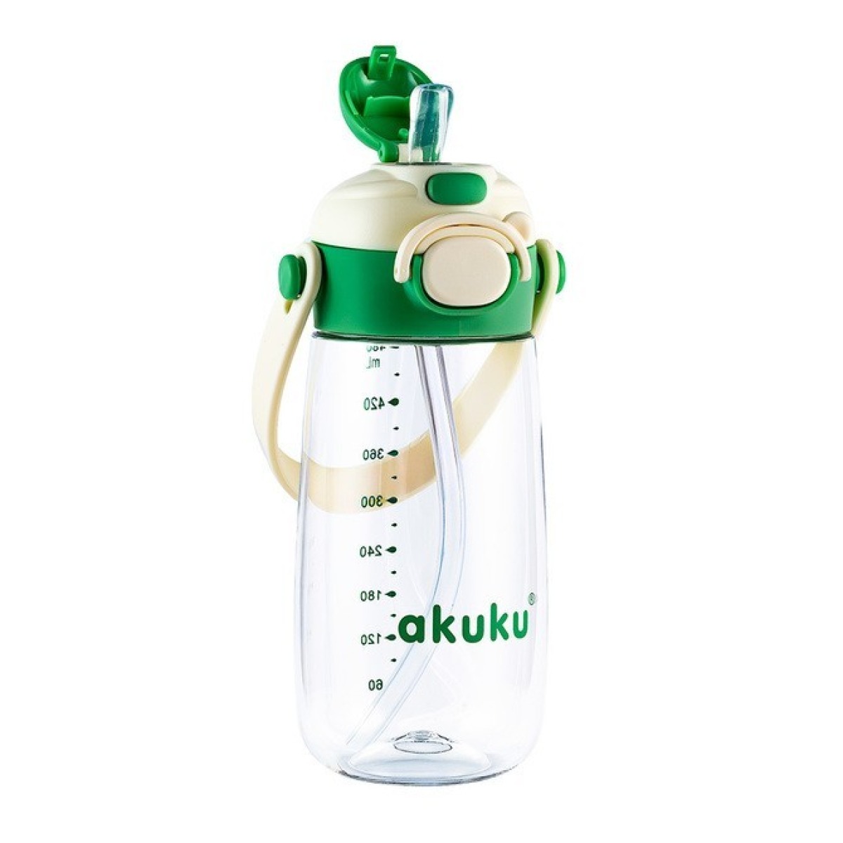 KOOLI VEEPUDEL KÕRREGA 480ml ROHELINE