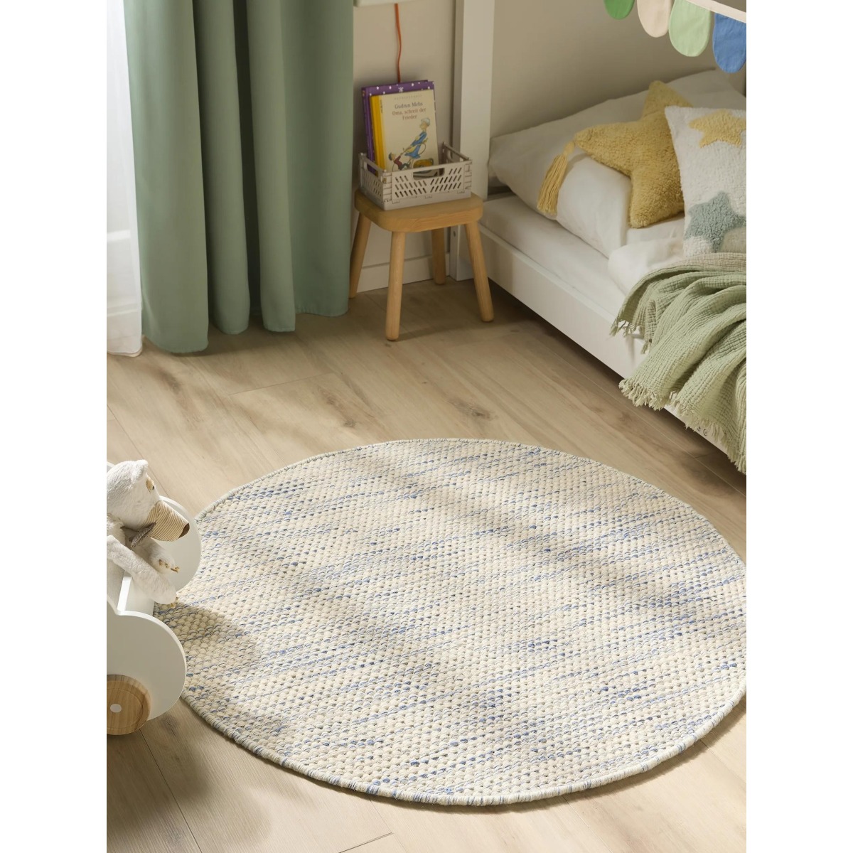 Bērnutoa vaip Rocky Blue ø 100 cm ümmargune