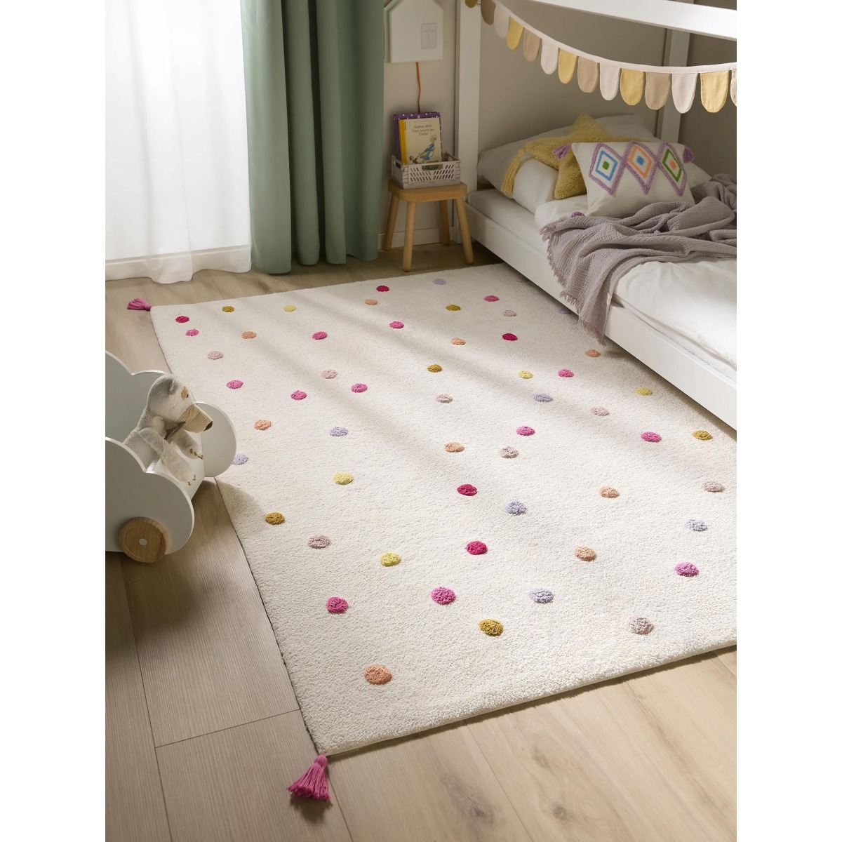 Pestav lastevaip Fiete mitmevärviline/roosa 80x120 cm