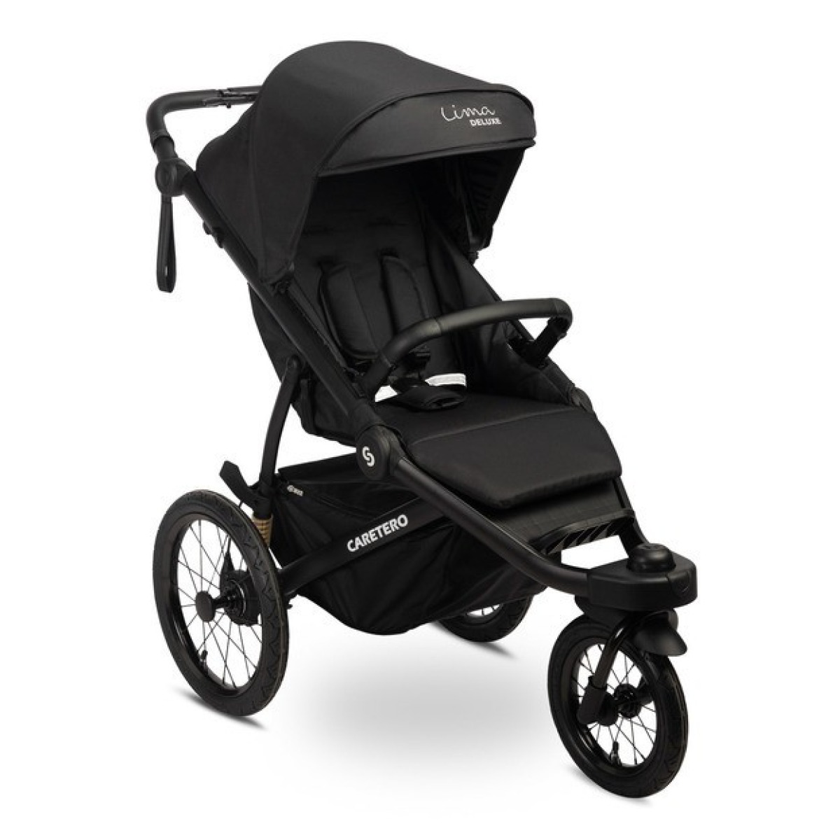 LIMA DELUXE BĒRNU RATIŅI, MELNI