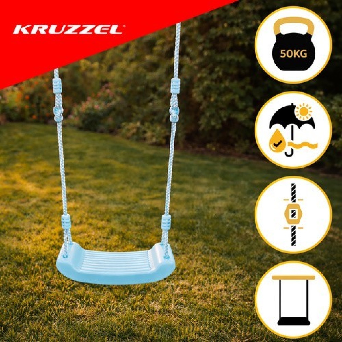 Plastmasas šūpoles – zilas 