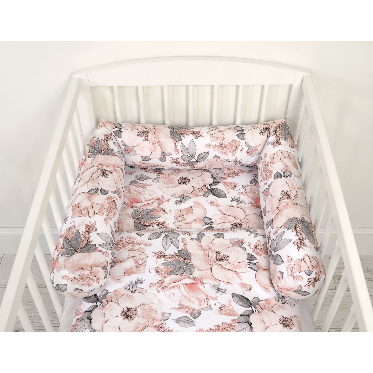 Sarullējams gultiņas apmalītis 160 cm – Sepia Roses