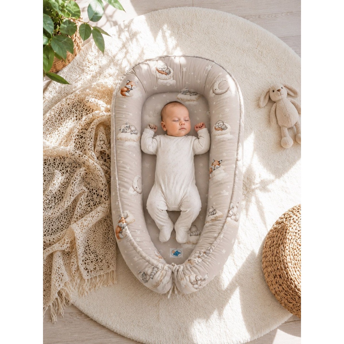 Mazulispesa kahepoolne Premium Cocoon väikebērniem - Twinkle