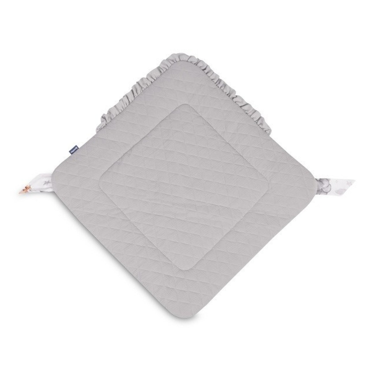 Koonusmähis MUSLIIN TEDDY GRAY 75x75