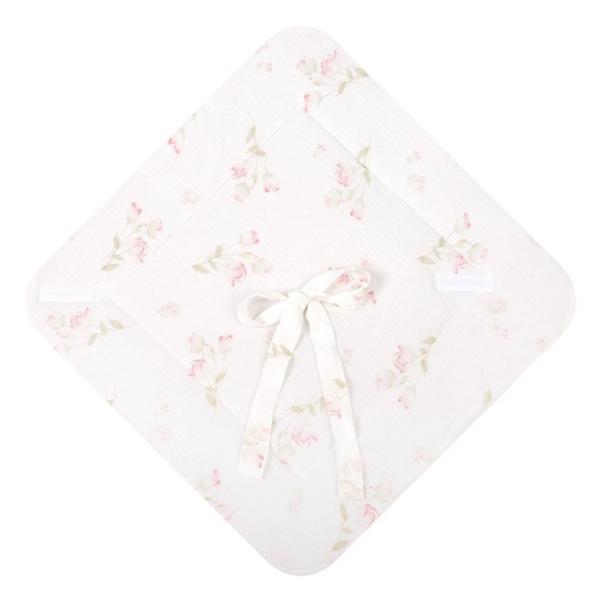 BEEBIKOOKON MUSLIIN 75x75 LILLED ROOSA