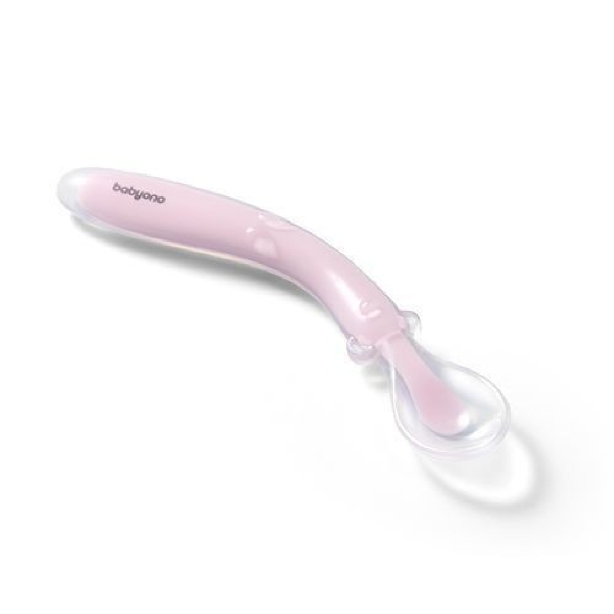 Elastīga silikona karote rozā krāsā