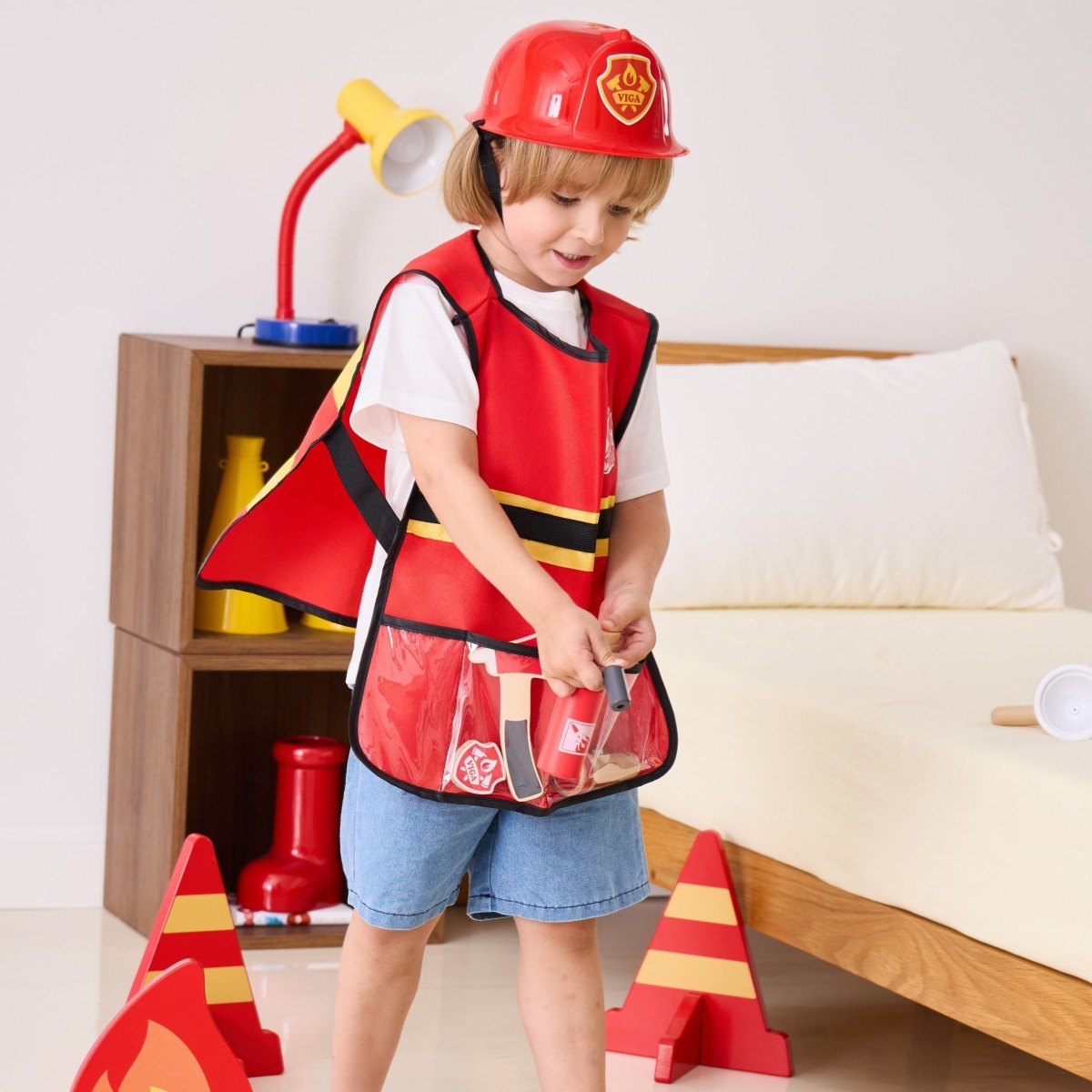 Little Firefighter Set Vest + Koka tarvikud 8 tk.