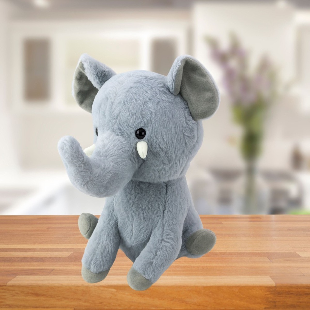 Hall pehme elevandirotaļlieta Little Elephant, 26 cm