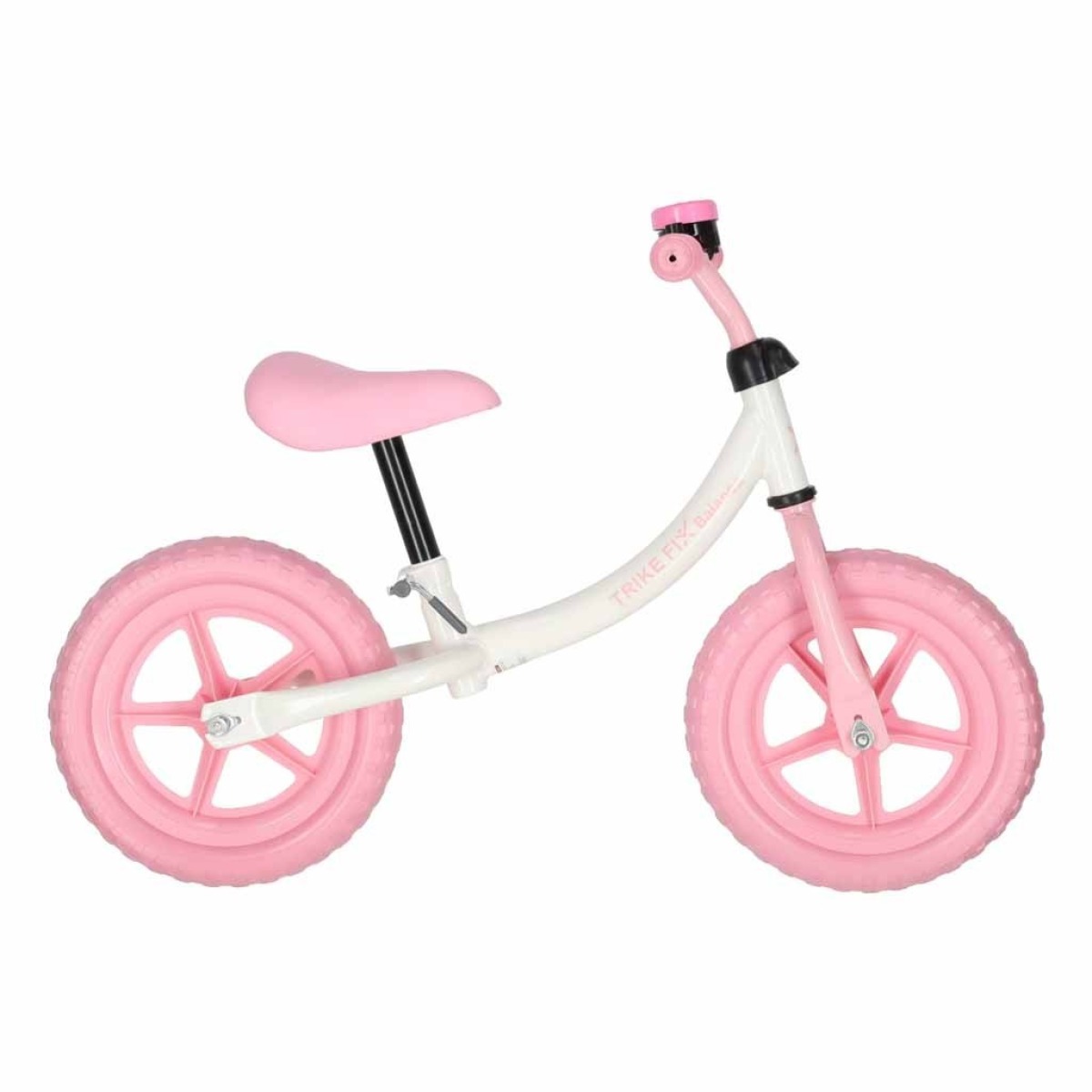 Roosa kellukesega tasakaaluratas Trike Fix Balance