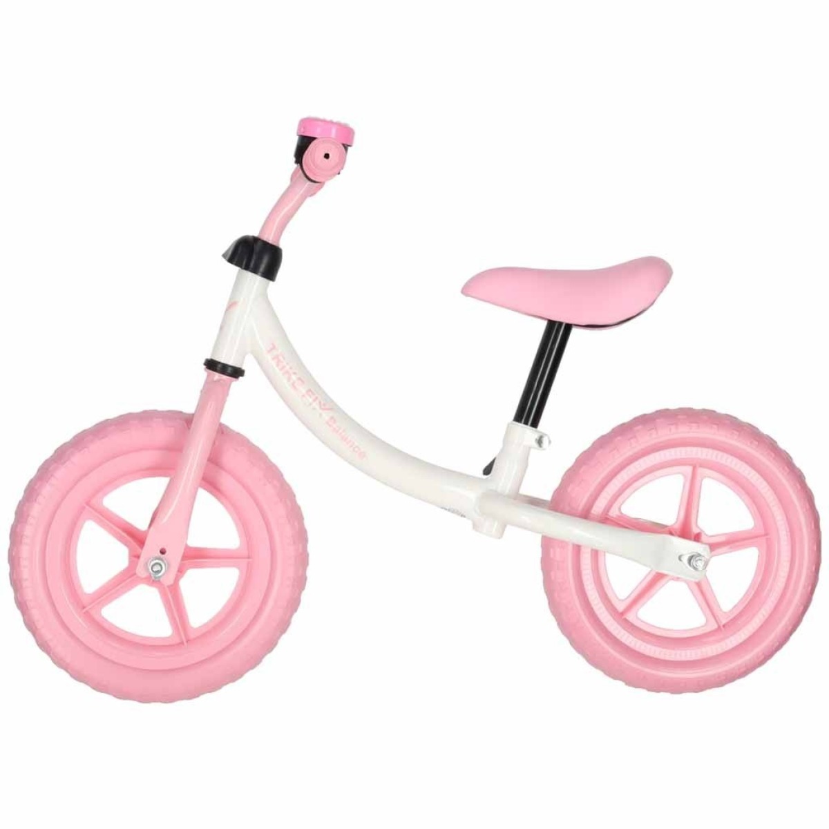Roosa kellukesega tasakaaluratas Trike Fix Balance