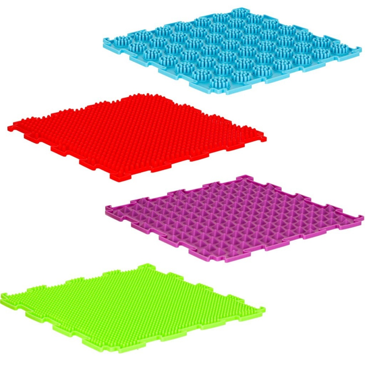 Montessori sensoorne puzzle matt jalamassaažiks 8 tükki